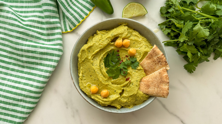 bowl of hummus