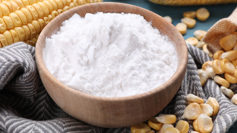 bowl of cornstarch