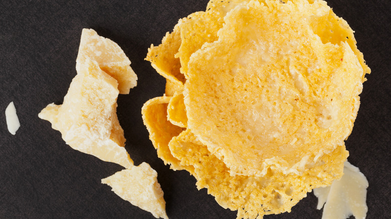 cheese crisps with parmesan