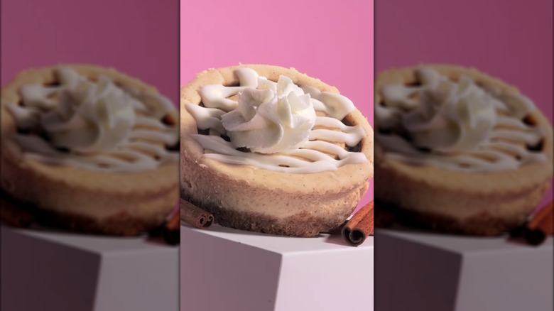 cinnamon roll cheesecake cookie from crumbl