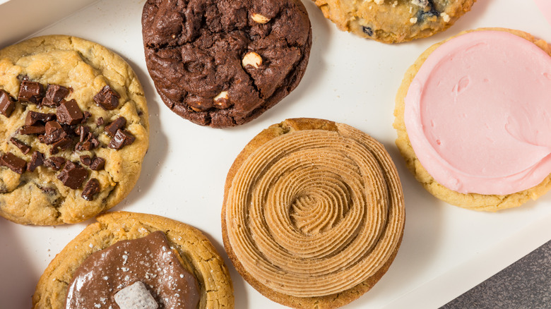 Assortment of Crumbl cookies