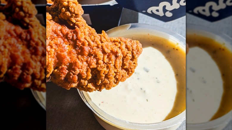 Culver's signature sauce with chicken tender
