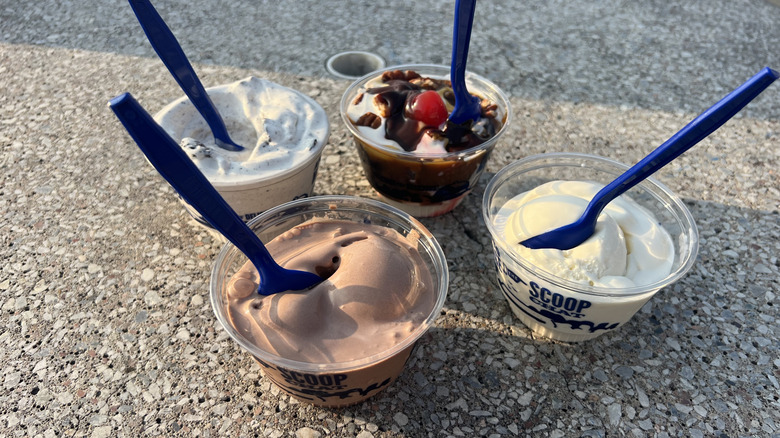 Four frozen custard desserts from Culver's.