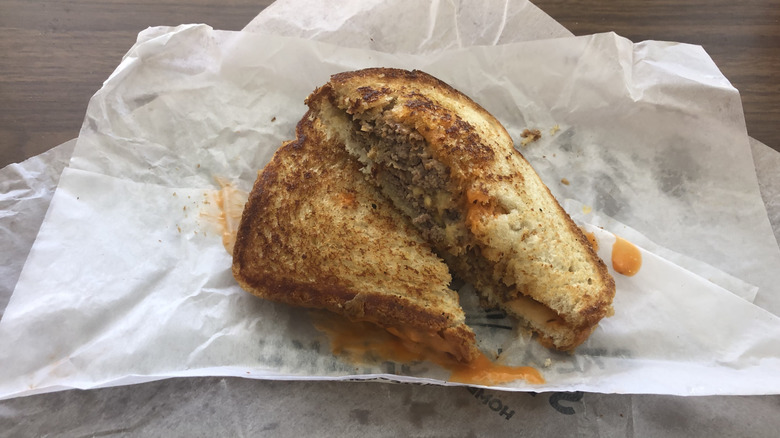 Steak 'n Shake Frisco Melt on white paper