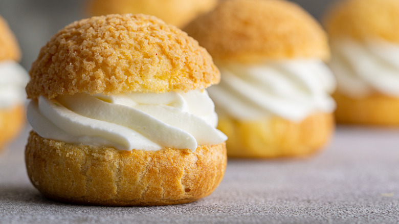 choux filled with pastry cream