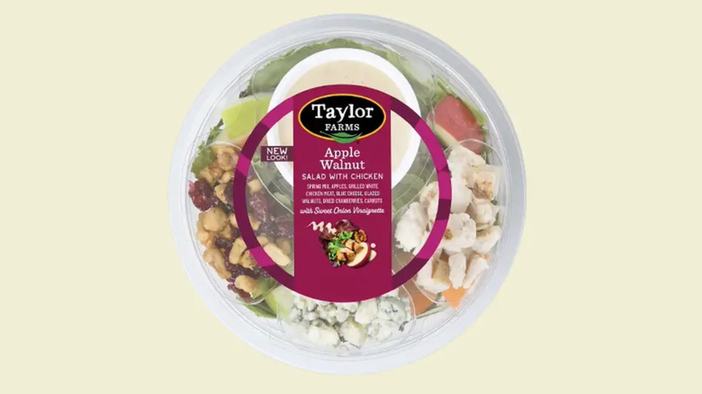 A Taylor Farms chicken salad product on display