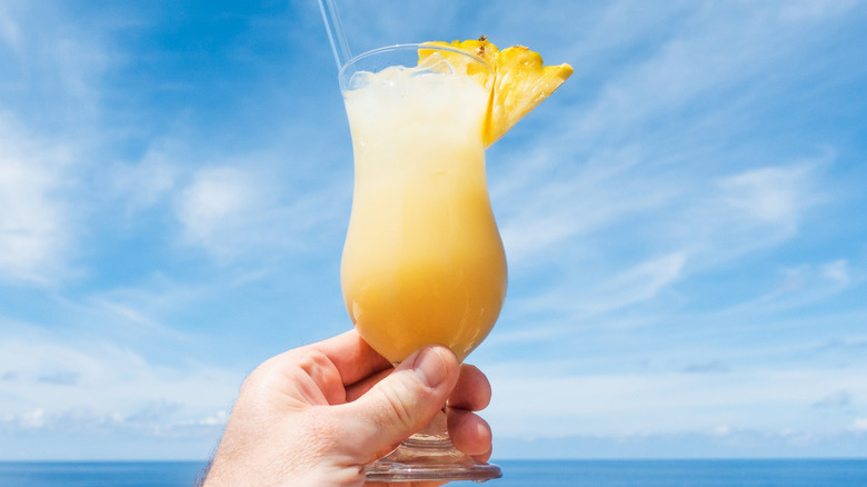 Pago pago cocktail tropical background