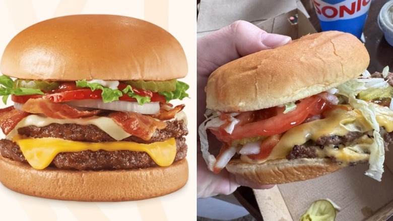 A burger from Dairy Queen, and one from Sonic