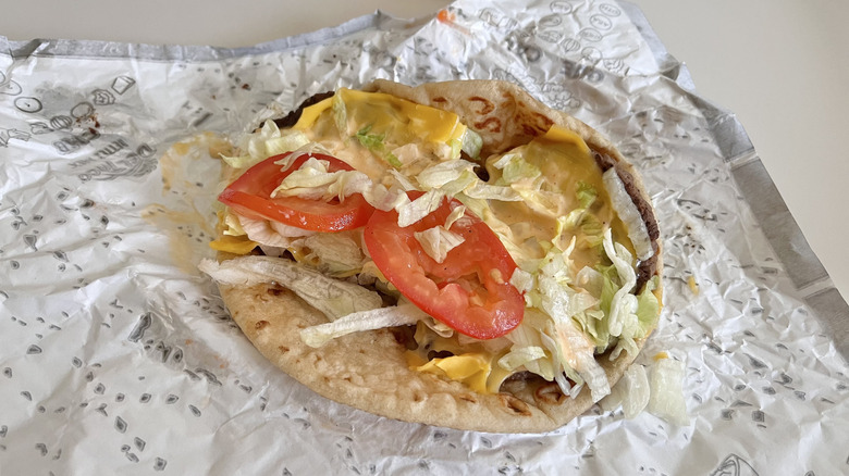 An open All-American Burgertaco