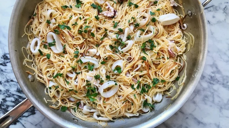 fideos with calamari