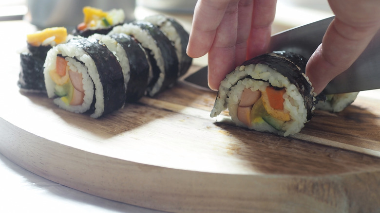 korean kimbap rolls