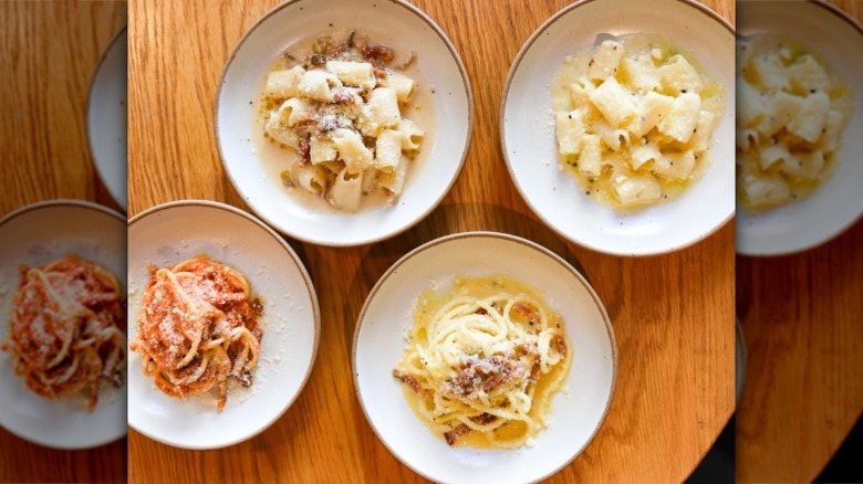 Tavernetta's pasta flight