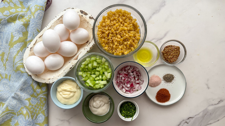 Deviled egg pasta salad recipe ingredients