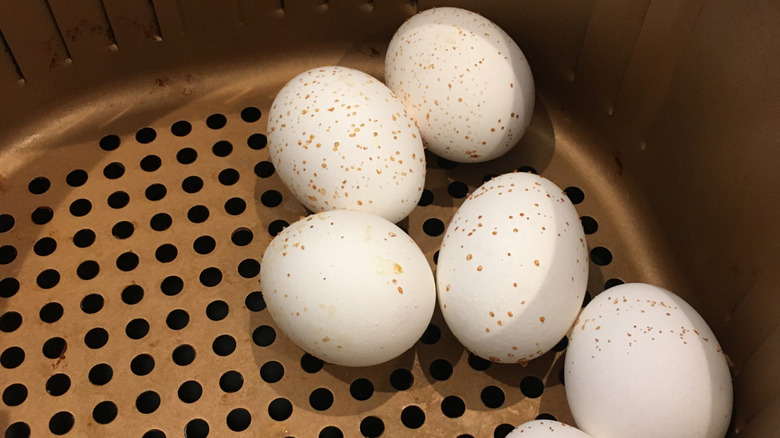 cooked eggs in air fryer