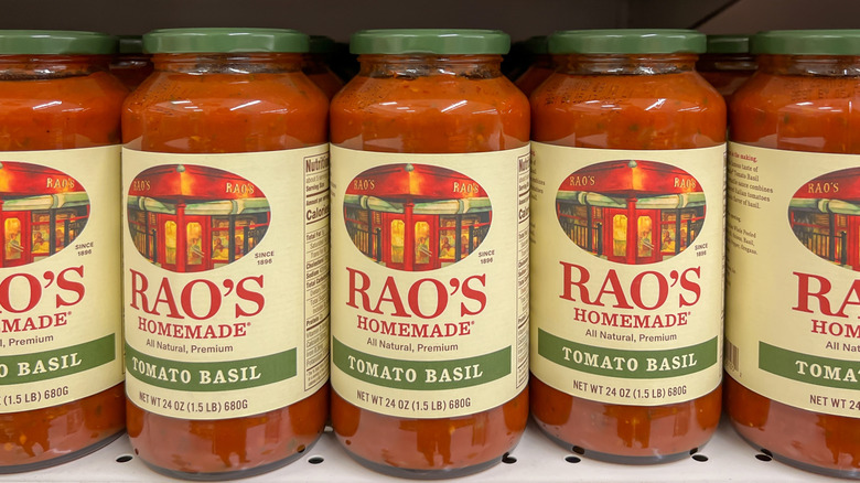 Rao's pasta sauce jars