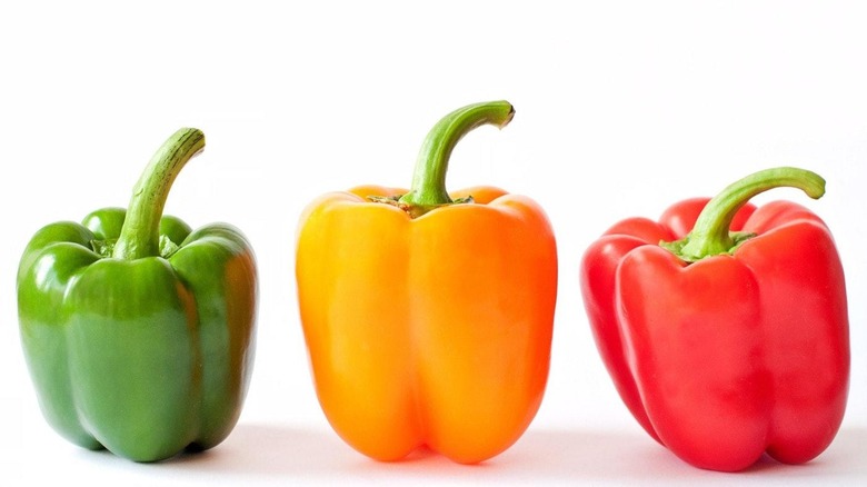 red, yellow, red bell peppers