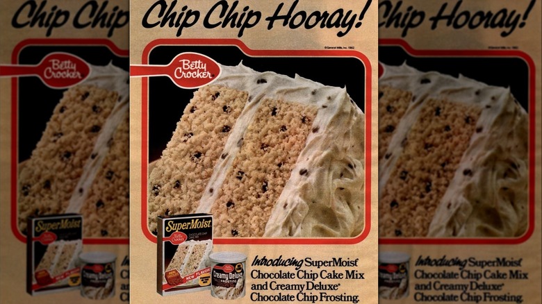 The packaging for Betty Crocker Chocolate Chip Cake Mi