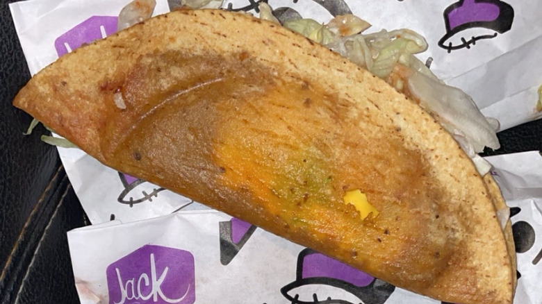 Monster taco on Halloween themed paper