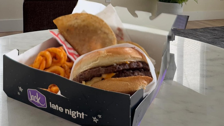 Jack in the Box Munchie Meal on white table