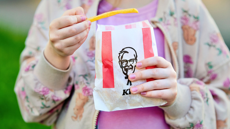 Box of original KFC fries
