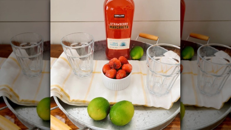 Kirkland Signature Strawberry Margarita bottle