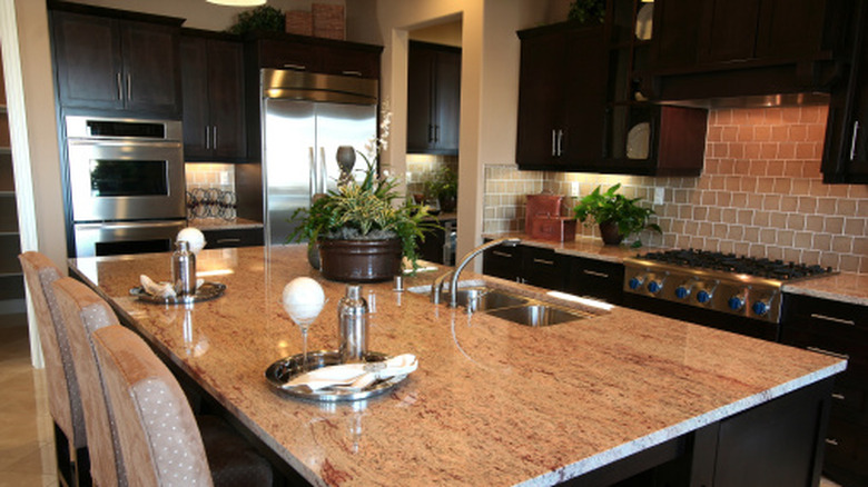 kitchen with granite countertop