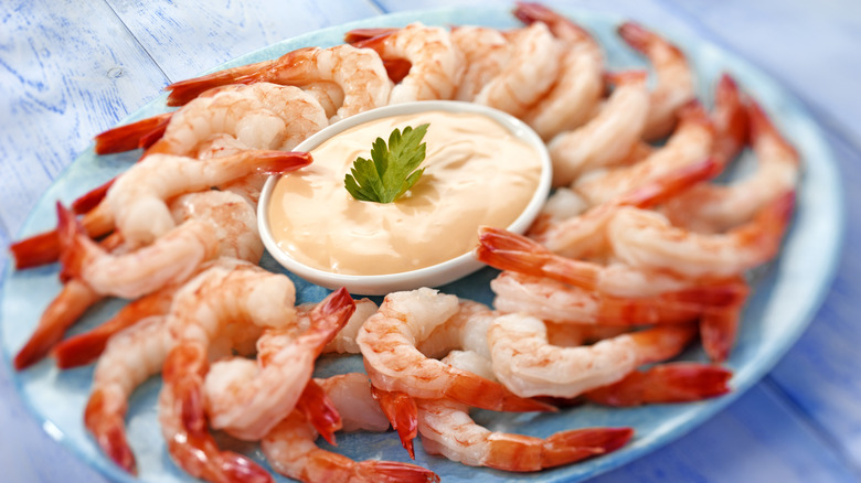 English prawn cocktail with Marie Rose sauce