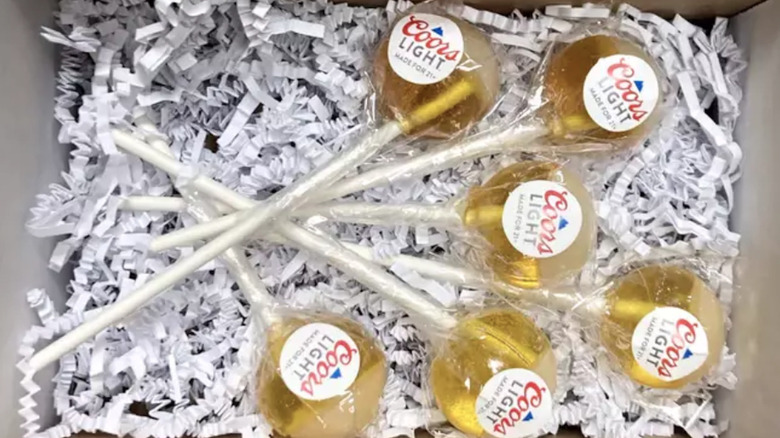 Coors Light Chillollipops in a box