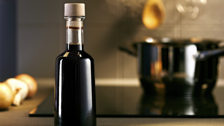 Bottle of balsamic vinegar