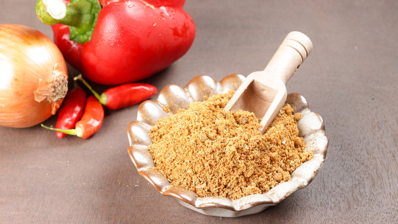 Cajun seasoning in a bowl