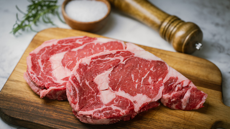 Ribeye with marbling