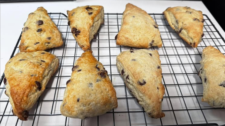 Whole Foods scones on tray