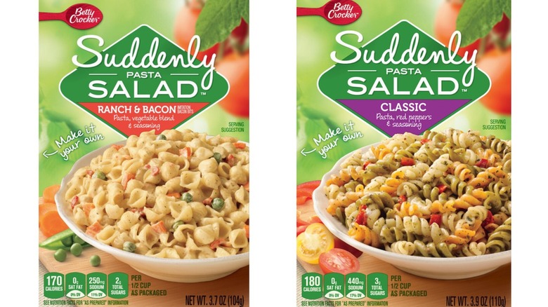Betty Crocker's Suddenly Salad boxed pasta kits