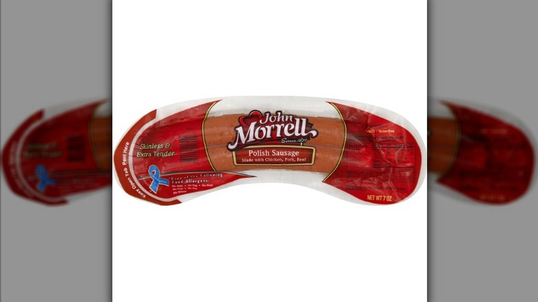 Package of John Morrell Polish sausage