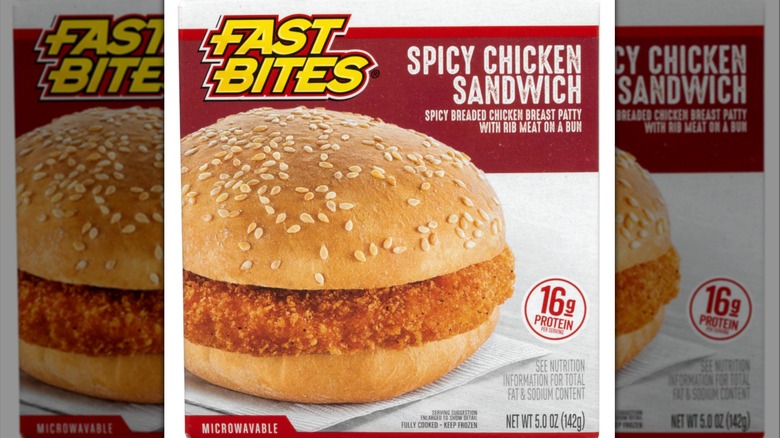 Product image of a breaded chicken burger with a sesame bun.