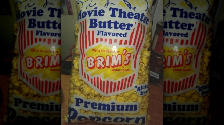 bag of Brim's Move Theater Butter popcorn from Dollar Tree