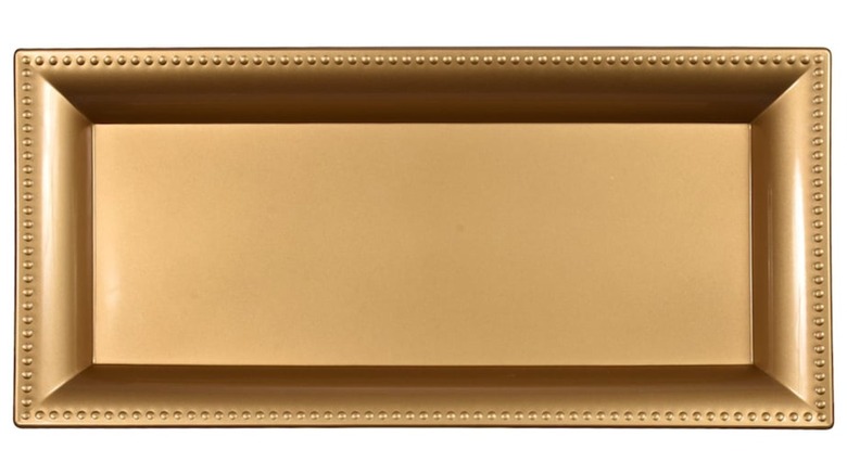 gold tray from Dollar Tree