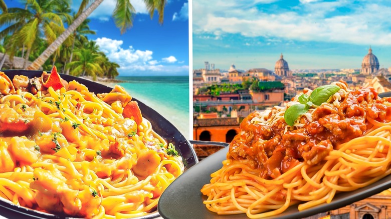 Dominican and Italian spaghetti compared