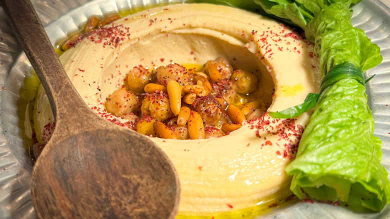 Hummus in a bowl
