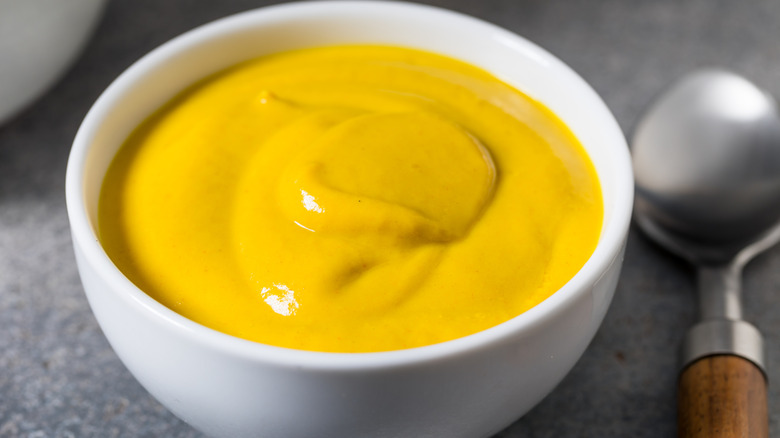 Ramekin of mustard