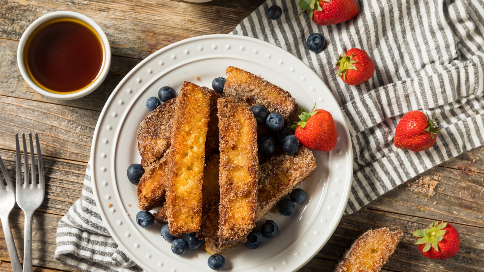 Don't Toss Out Bread Crusts, Make French Toast Sticks Instead
