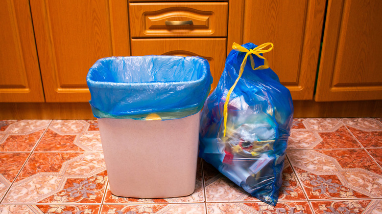 Don't Toss That Banana Peel — Use It To Deodorize Your Smelly Kitchen Trash Can