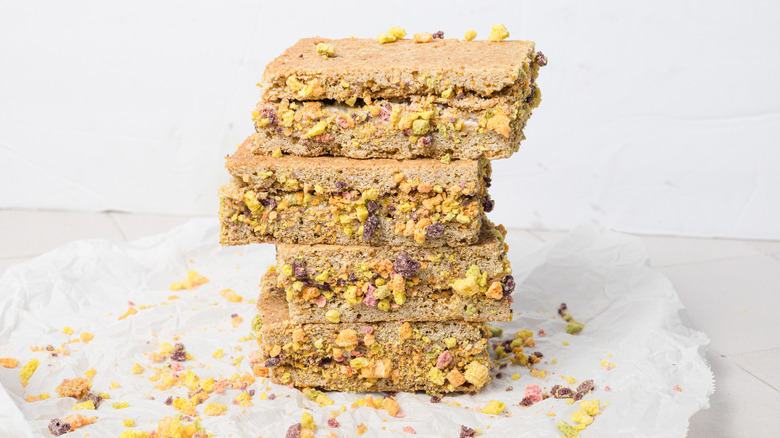 Four ice cream sandwiches on parchment paper