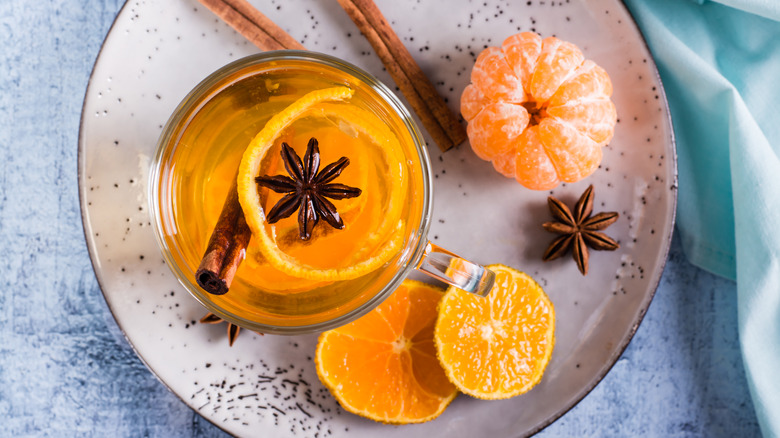 tangerine tea with spices