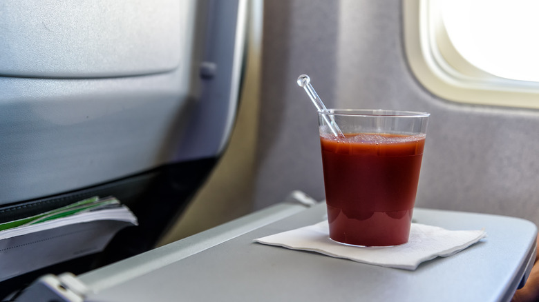 bloody mary on plane
