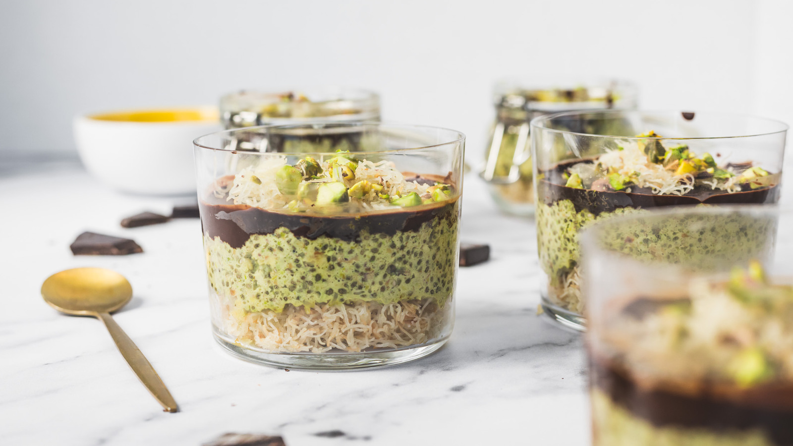 Dubai Chocolate-Style Pistachio Chia Pudding Recipe - Tasting Table