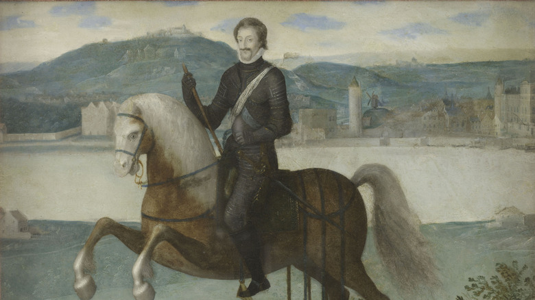 Painting of King Henry IV of France on a horse