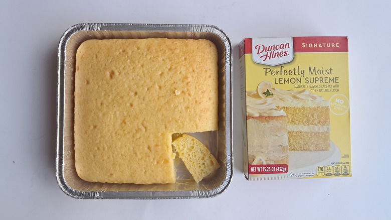 Lemon Supreme and box of cake mix