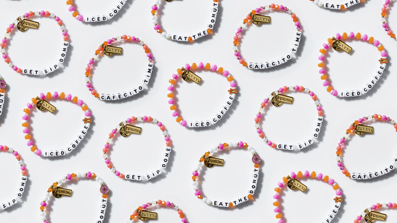 dunkin' little words project bracelets