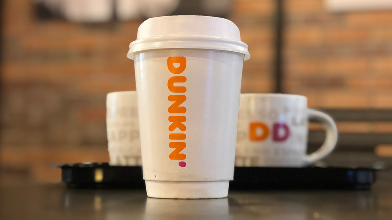 Dunkin cup and mugs